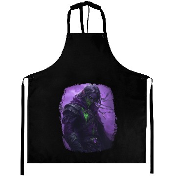 Discover Dark Elf with Poison Magic and Purple Shadow Power Aprons