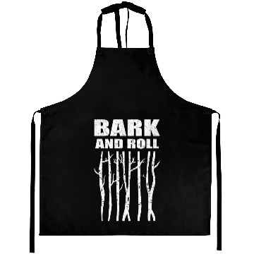 Discover Dark Forest and Roll Deer Silhouette Design Aprons