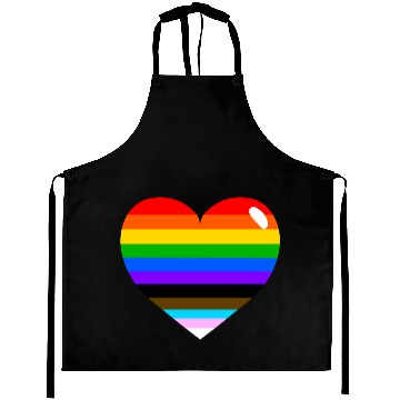 Discover LGBTQ+/Pride/Progress Heart Aprons