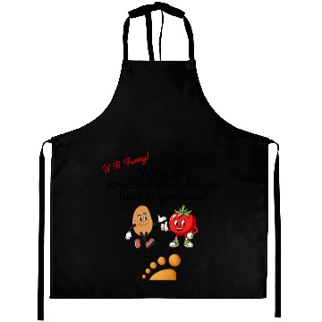 Discover U R Funny (Tomato and Potato) Aprons