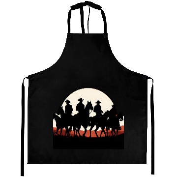 Discover Western Sunset Cowboys Aprons