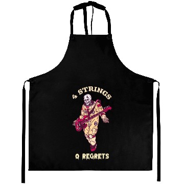 Discover 4 Strings 0 Regrets (Bass Guitar lover) Aprons