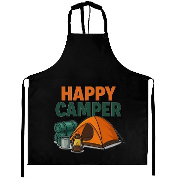 Discover Happy Camper – Cozy Camping Vibes Aprons