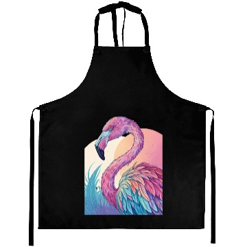 Discover Psychedelic Flamingo Aprons