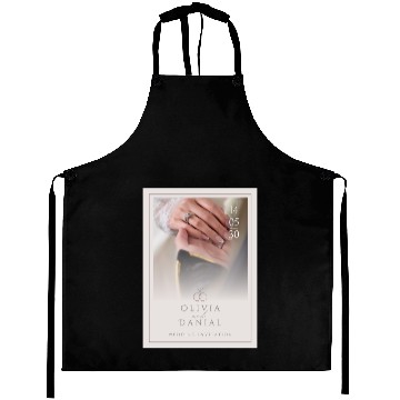 Discover Light Pink Elegant and Minimal Wedding Invitati Aprons