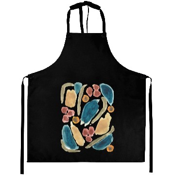 Discover Pastel Abstract Watercolor Shapes Aprons