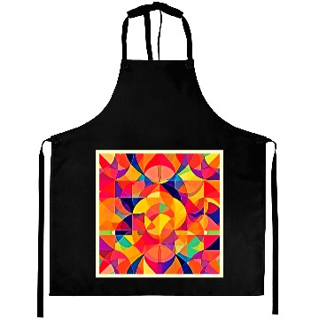 Discover Vibrant Abstract Symmetry Art Aprons