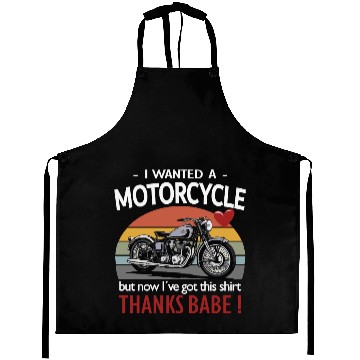 Discover Funny Biker Aprons – I Wanted a Motorcycle