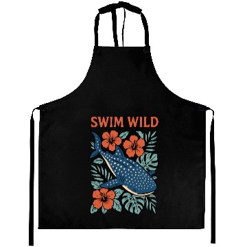 Discover Swim Wild | Tropical Whale Shark Design Aprons