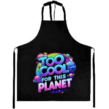 Discover Too Cool for This Planet Aprons