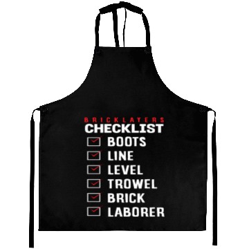 Discover Bricklayer Checklist Boots Line Level Trowel Brick Aprons