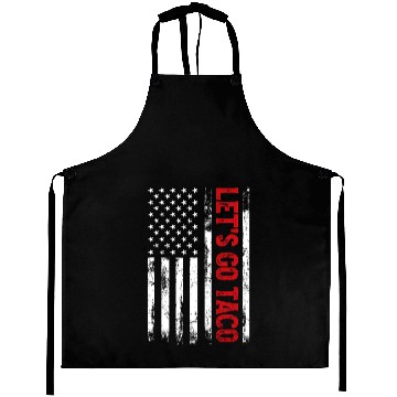 Discover Let’s Go Taco American Flag Aprons