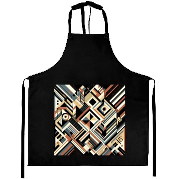 Discover Earthy Geometric Pattern Aprons