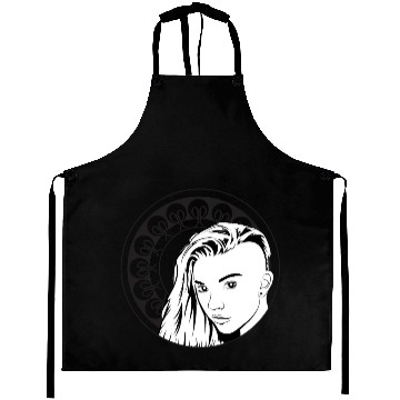 Discover Fade lady framed Aprons