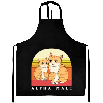 Discover Alpha Male Cat Alpha Animal Aprons