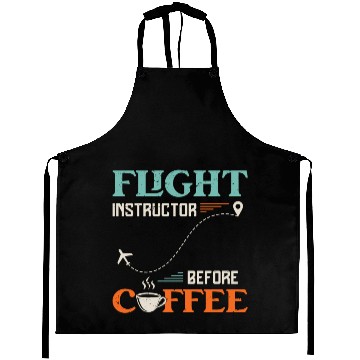 Discover Flight Instructor Before Aviation Coffee Lover Aprons