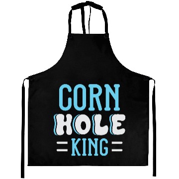 Discover Cornhole King Distressed Badge Aprons