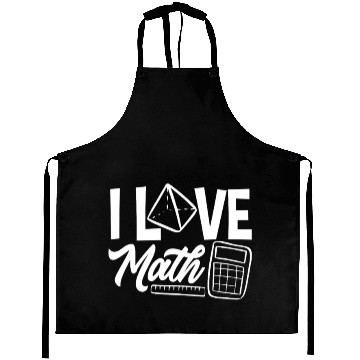 Discover Math Teacher I Love Math Geometric Vibes Aprons