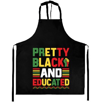 Discover Pretty Black And Educated Juneteenth Aprons
