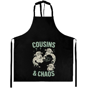 Discover Funny Black Sheep Cousin Quirky Family Outcast Aprons