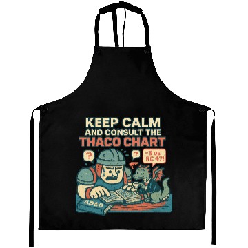 Discover Keep Calm THAC0 Aprons