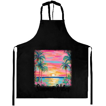 Discover Summer Vibe Preppy Beach Aprons
