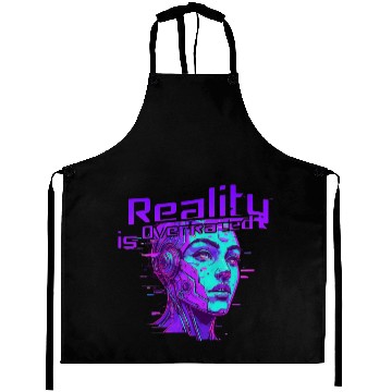 Discover Reality is Overrated – Vaporwave Cyberpunk Aprons