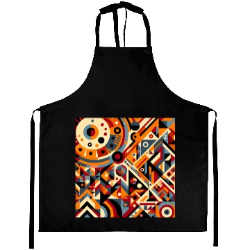 Discover Bold Geometric Abstract Aprons