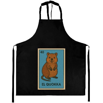 Discover EL QUOKKA - THE QUOKKA - LA LOTERÍA Aprons