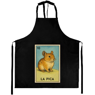 Discover LA PICA - THE ROCK RABBIT - LA LOTERÍA Aprons