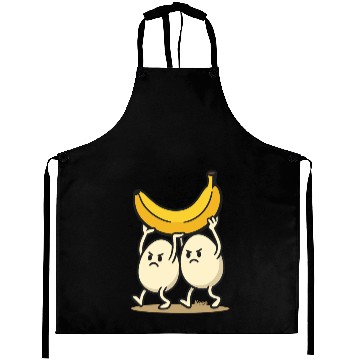 Discover Angry Eggs Carrying Banana – Cartoon Fun Aprons