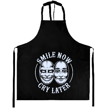 Discover Smile Now Cry Later Ink Aprons