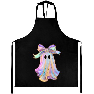 Discover Iridescent Ghost Halloween Aprons
