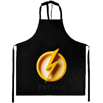 Discover Minimalist Energy Lightning Bolt Cap Design Aprons
