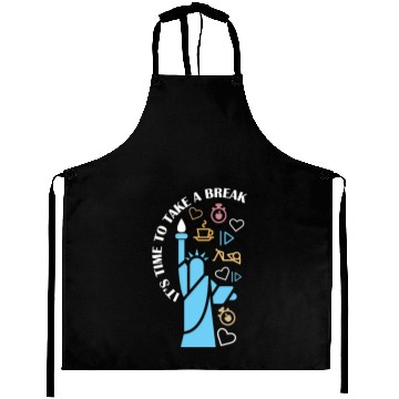 Discover Inspirational Liberty and Wellness Theme Aprons