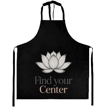 Discover Find Your Center Lotus Aprons