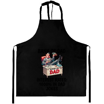 Discover Bank of Dad design Aprons