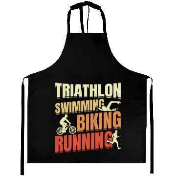 Discover Triathlon Swim Run Cycle Repeat Aprons