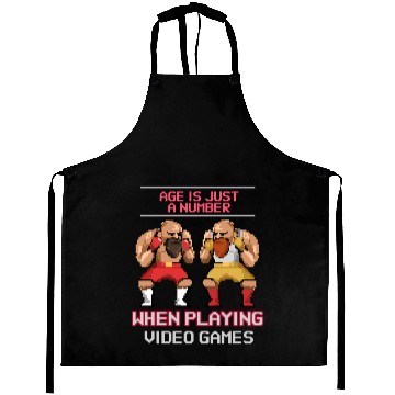 Discover Age Is Just A Number Gaming Aprons