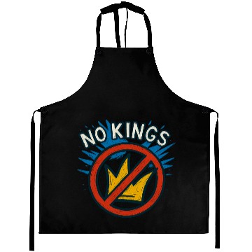 Discover No Kings Protest Graffiti Crown Aprons