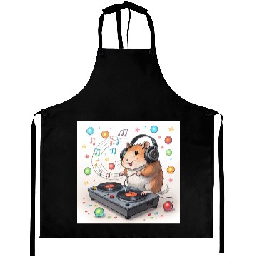 Discover DJ Hamster – Tiny Paws, Big Beats! Aprons