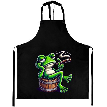 Discover Chill Frog With Cigar Aprons
