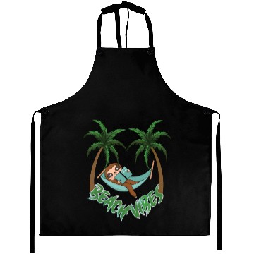 Discover Hot To Relax Sloth Beach Aprons