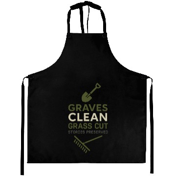 Discover Cemetery Worker Groundskeeper Graveyard Memorial Aprons