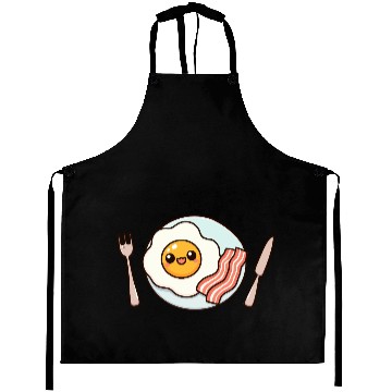 Discover Whimsical Sunny Side Fried Egg Design Aprons