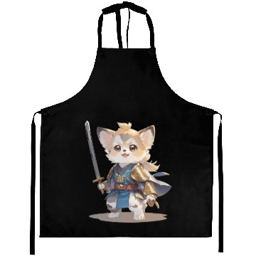 Discover Dog Samurai General Aprons
