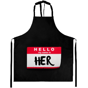 Discover HELLO, I’M HER.™ Aprons