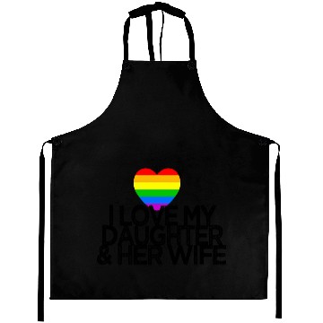 Discover I love my daughter & her wife LGBTQ ally parent Aprons