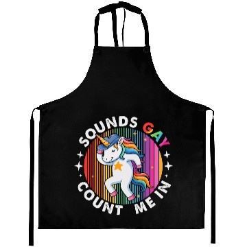 Discover Dancing Unicorn Cowboy Hat Aprons