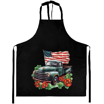 Discover American Flag Aprons